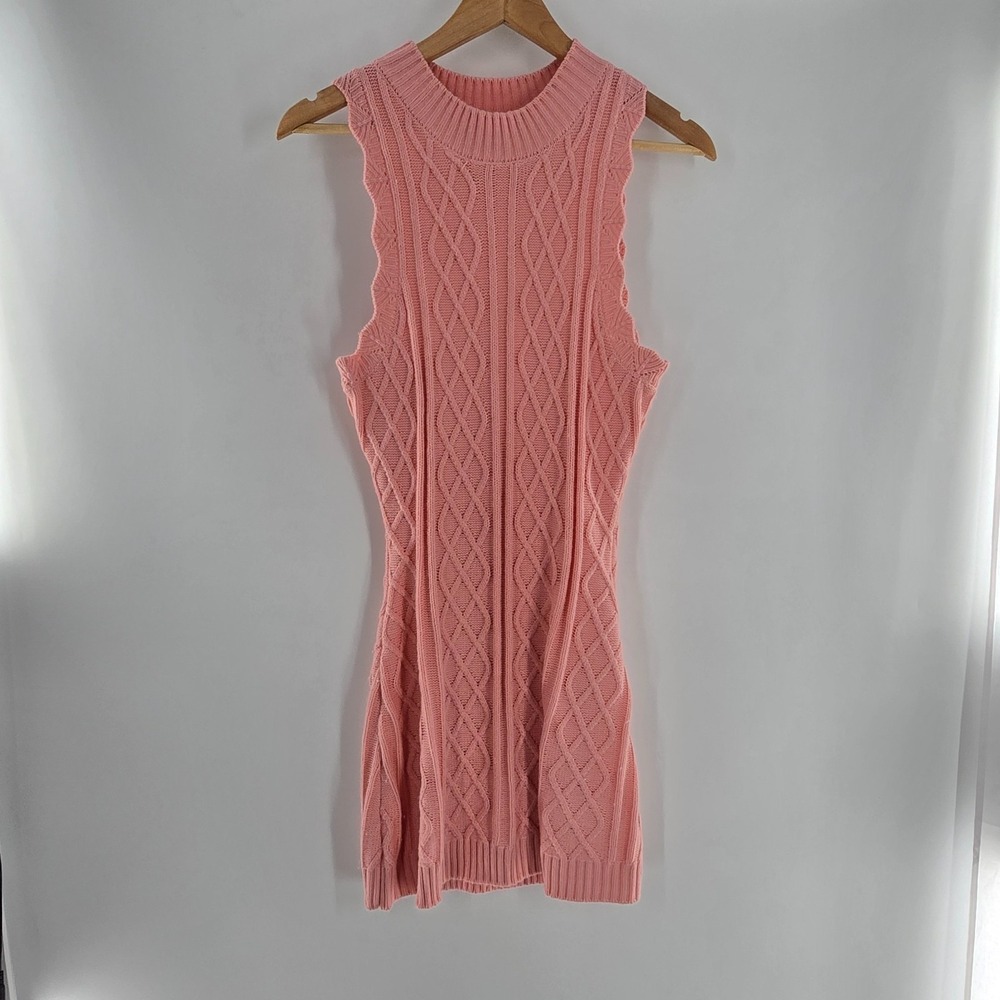 Sugar Thrillz Dolls Killā Size Large Mini Dress Soft Knit Sweater Pink Pastel
